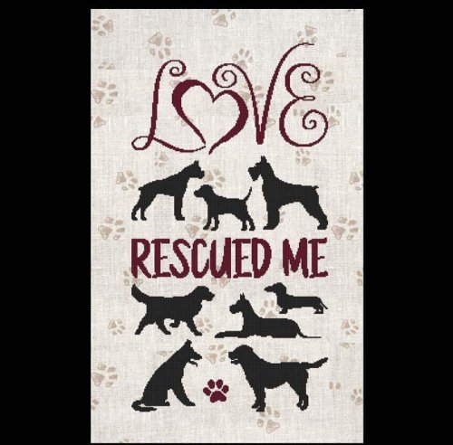 (image for) A Dog Saying - Love Rescued Me